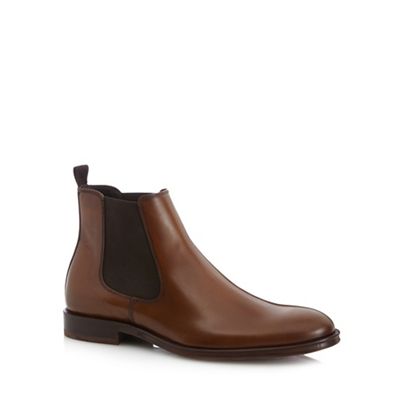 Rieker Tan leather Chelsea boots